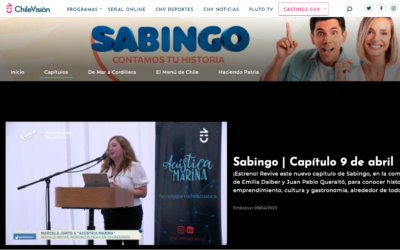 Acústica Marina junto al programa «Sabingo» de Chilevisión en Chungungo
